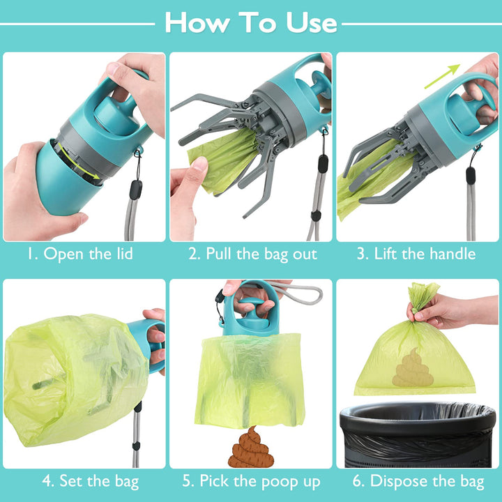 Portable Dog Poop Scooper, Sanitary Dog Waste Picker