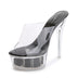 Waterproof Sandals Transparent Model Crystal Shoes Wedding