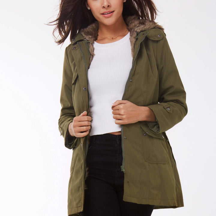 Manga feminina parkas algodão feminino jaqueta de inverno