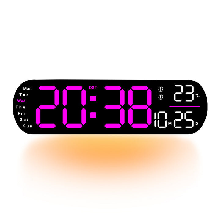 Multifunctional Clock Living Room Clock Large Screen LED Digital Alarm Clock Timing