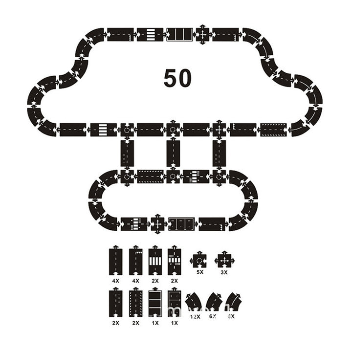 Motorway Flexible Puzzle Track Set