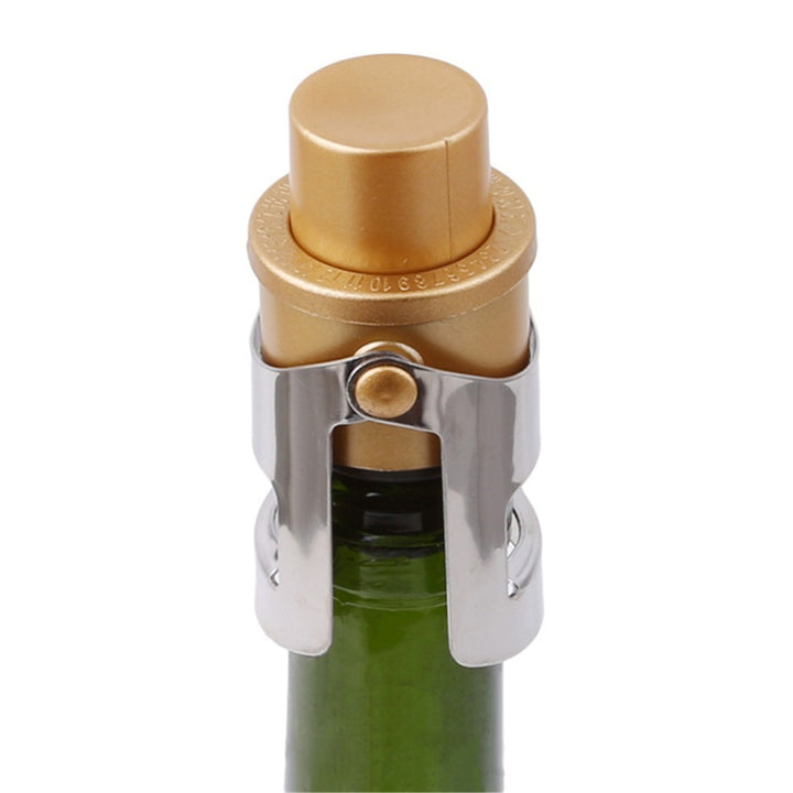 Stainless Steel Champagne Stopper Vacuum Preservation Double Earbuds