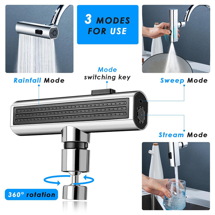 Universal Rotating Bubbler Multifunctional Water Nozzle