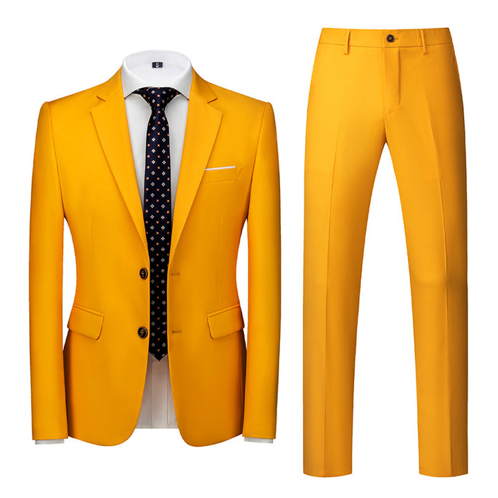 Men's Suit Wedding Two Button Two Piece Suit