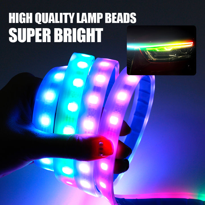 LED Colorful Car Head Cover Through Light