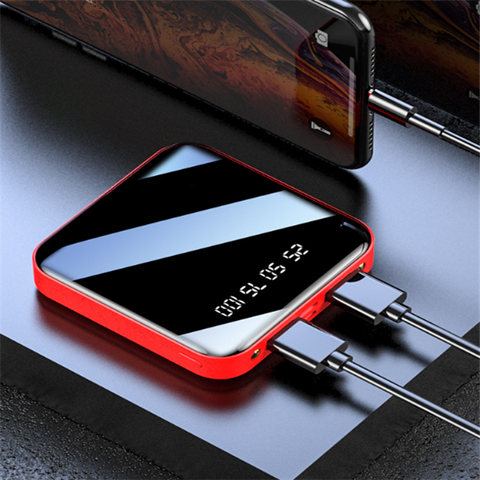 Carregamento do banco de potência de 10.000 mAh