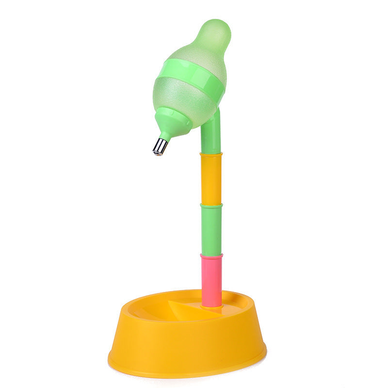 Automatic Pet Water Dispenser Stand Feeder Bowl Adjusting Height Water Bottle Cat Dog