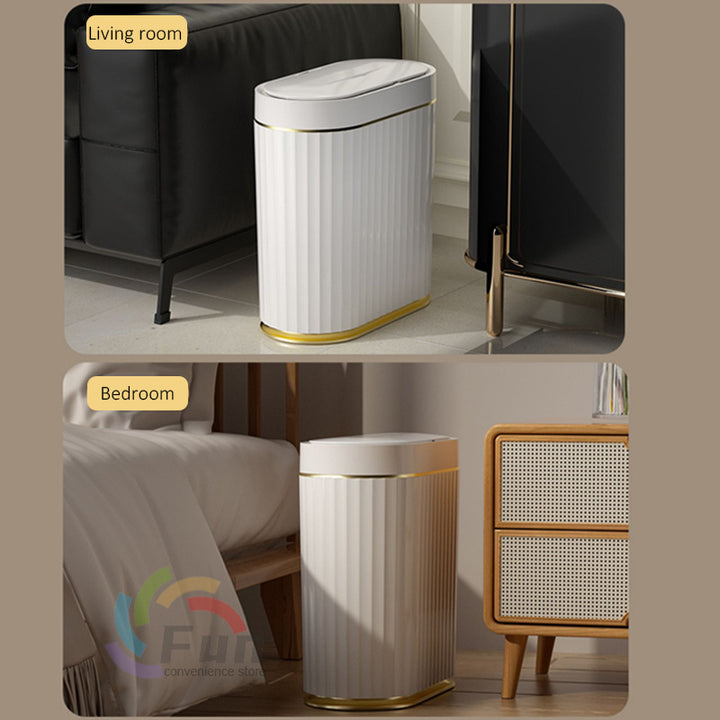 Smart Trash Can With Lid For Bedroom