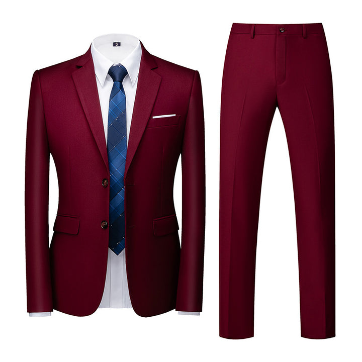 Men's Suit Wedding Two Button Two Piece Suit