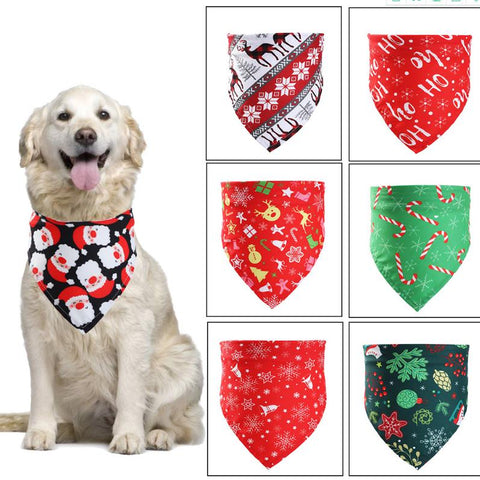 Toalha de saliva para animais de estimação de Natal