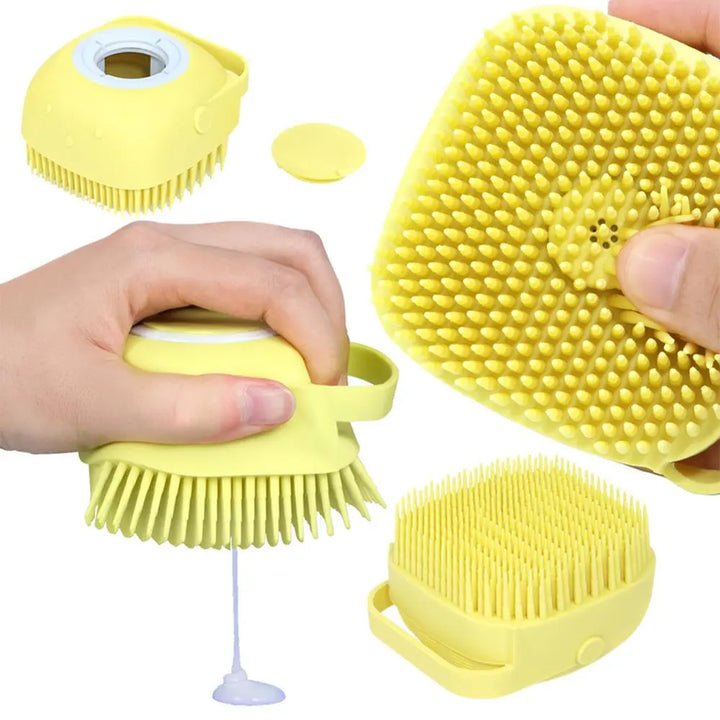 Escova macia para massagem de banho de silicone