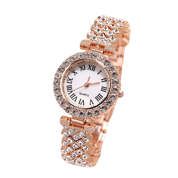 Diamond Luxury Bracelet Watch Suit Women's Quartz