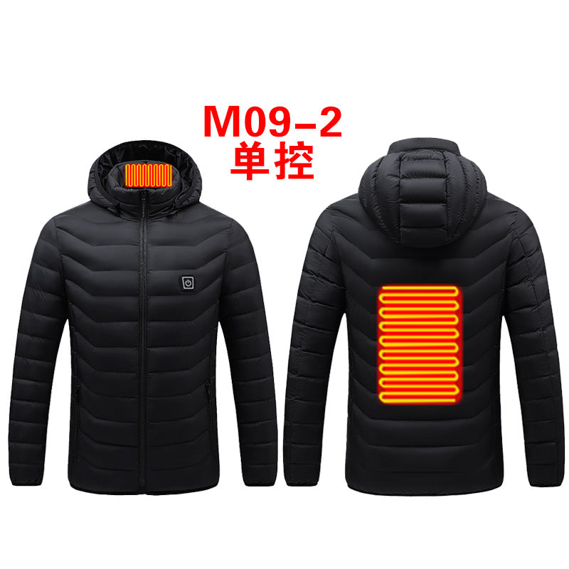 Electric Heating Intelligent Heating Clothing Warm Constant Temperature Heating Cotton Coat USB Charging Cotton Coat