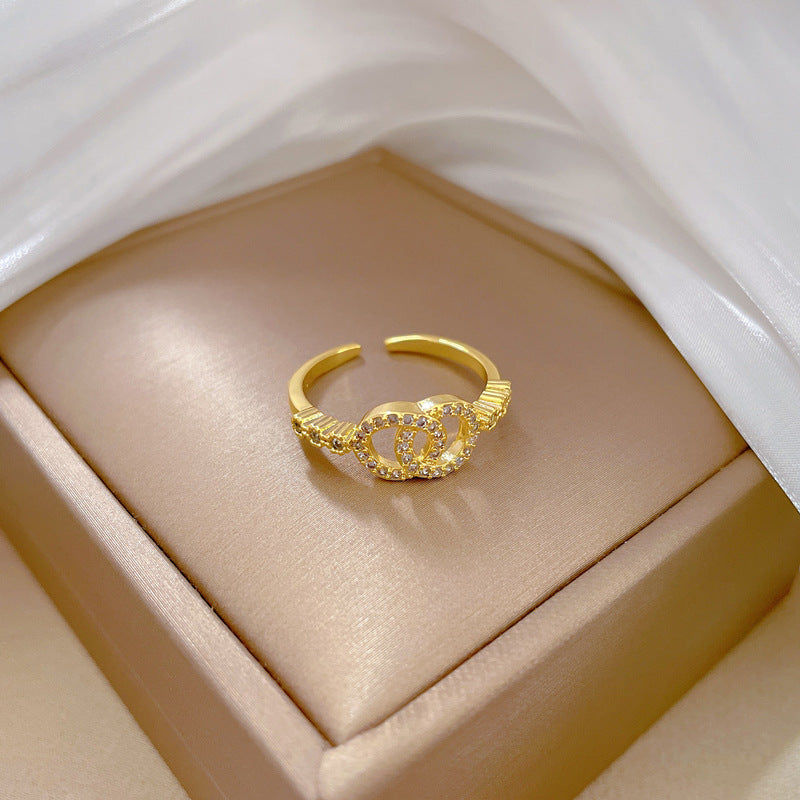 Ring Classic Style Fashion Micro Inlay Light Luxury