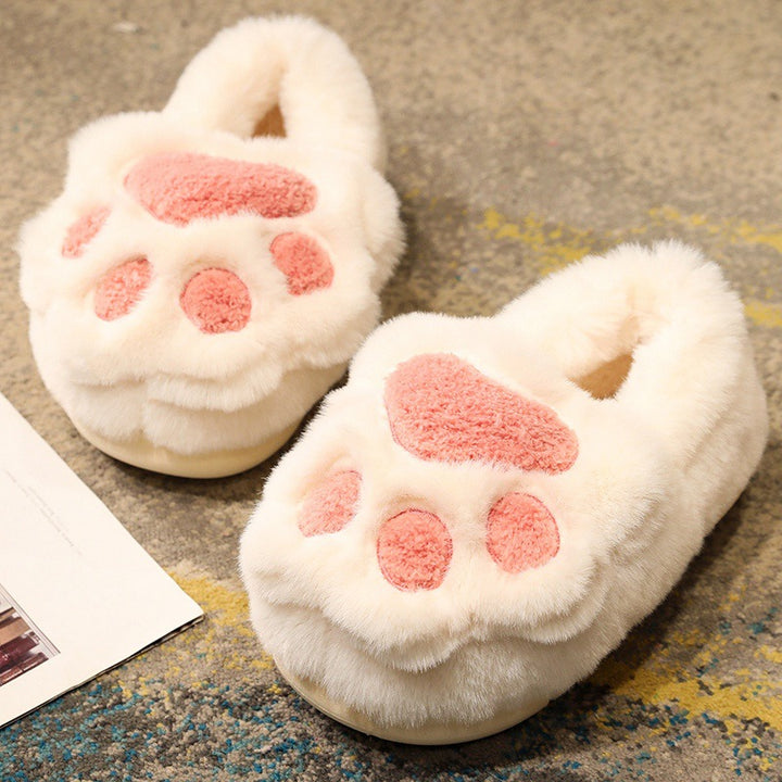 Cute Cat Claw Cotton Slippers