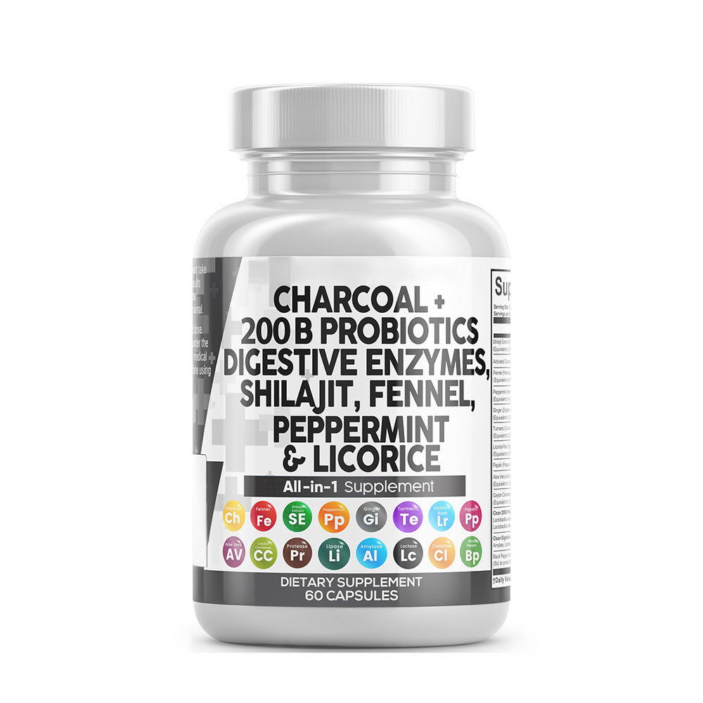 Cross-border Trade Activated Carbon Digestive Enzyme Probiotic Compound Capsule Charcoal Capsule