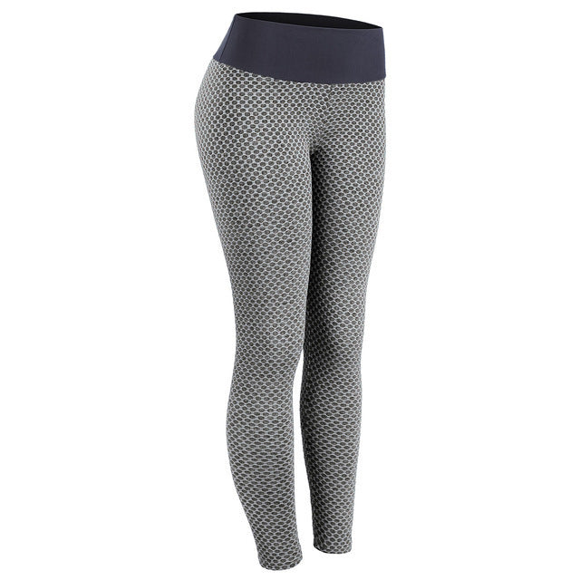 Calça feminina cintura alta esportiva legging quadril fitness 