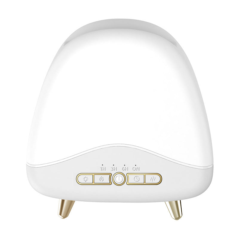 Umidificador doméstico de grãos de madeira com difusor de aroma de chama