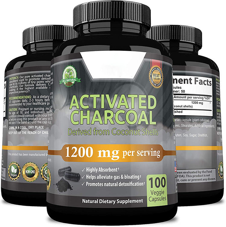 Factory Wholesale Foreign Trade Supply Coconut Charcoal Capsules Coconut Charcoal Capsules60 Granules