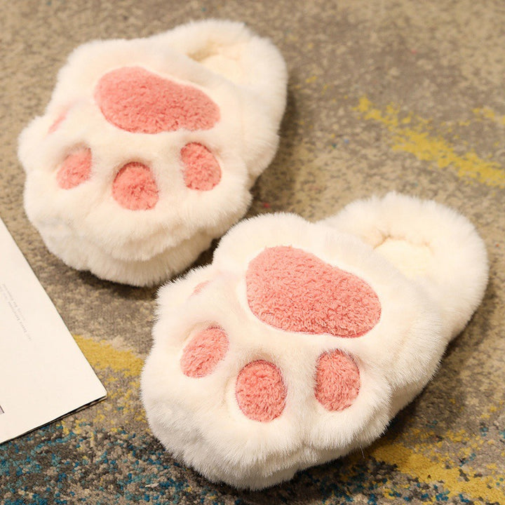 Cute Cat Claw Cotton Slippers