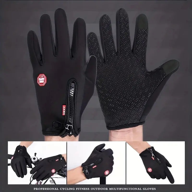 Outdoor Cycling Gloves, Bicycles for Warmth and Anti Slip in Autumn