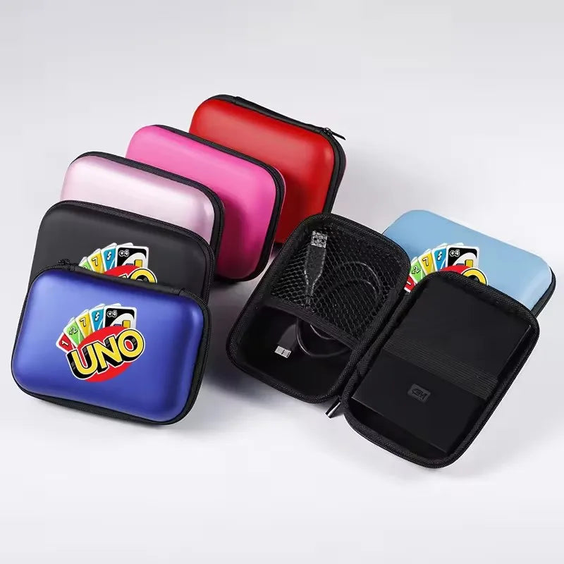 UNO Travel Zipper Case Carry Board Game Cards Storage Package For Kids