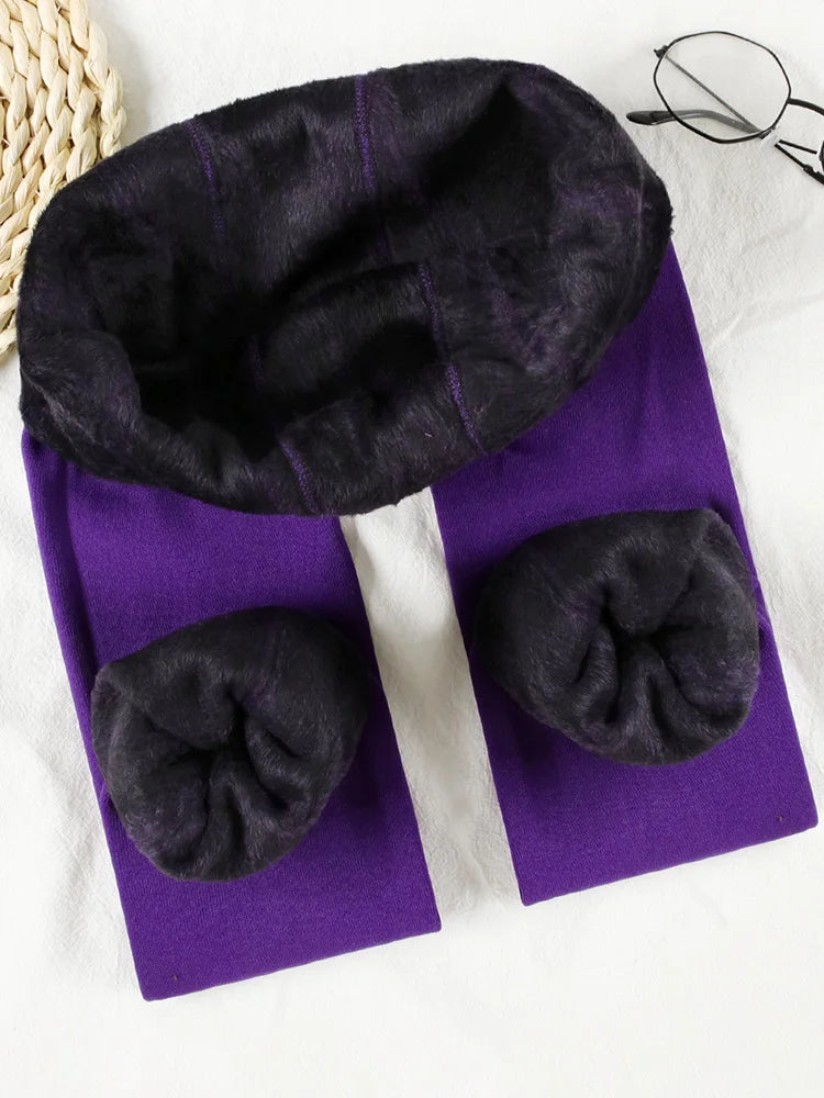 Thick Velvet Winter Leggings Women Skinny Stretch Warm High Waist