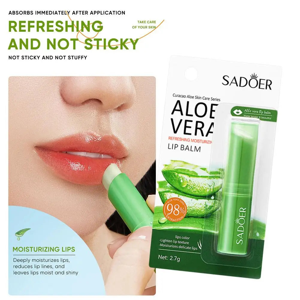Refreshing hydrating repair lipstick Aloe Vera Vitamin essence Double