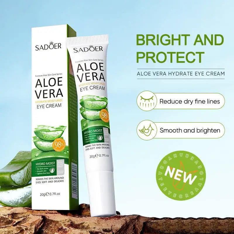 SAODER Aloe Vera Eye Cream Anti Dark Circles Eye Bags Moisturizing
