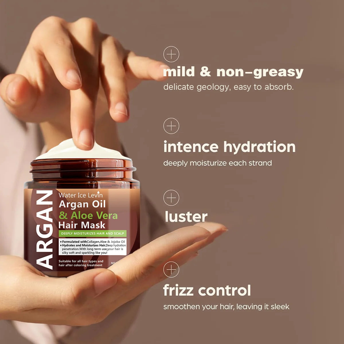 Argan Oil & Aloe Vera Hair Mask Collagen Keratin Treatment Hairs