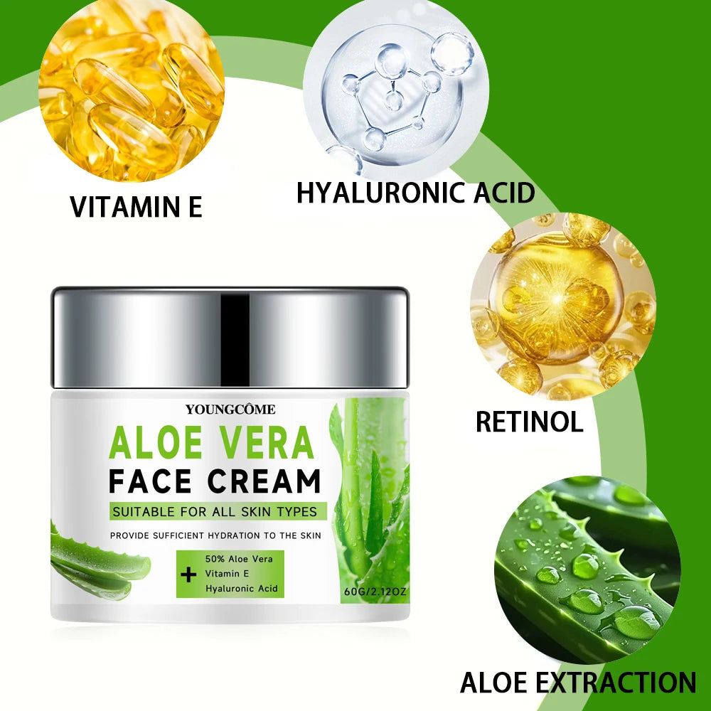 Aloe Vera Hydrating Face Anti-Wrinkle Aging Whipped Skin Care