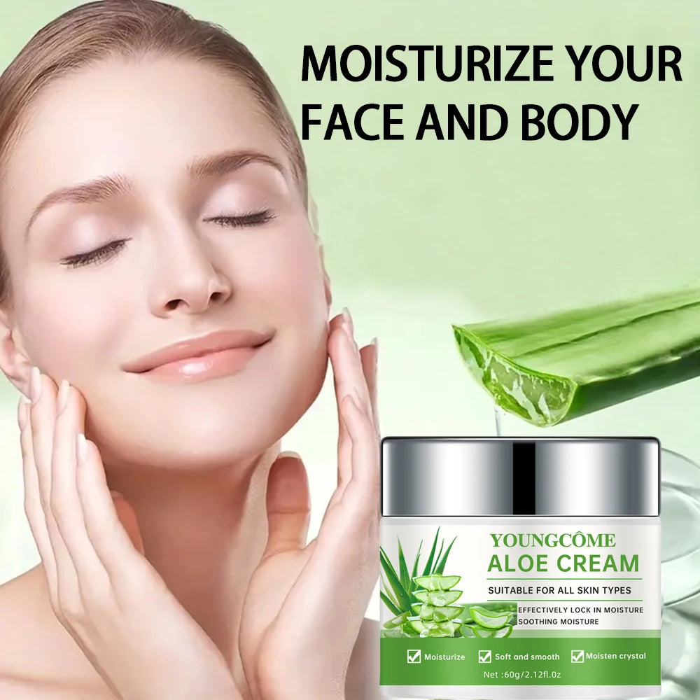 Aloe Vera Deep moisturizing cream, effectively locks in moisture and