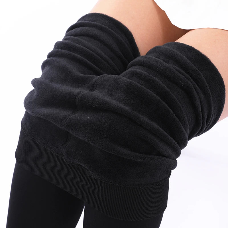 Thick Velvet Winter Leggings Women Skinny Stretch Warm High Waist