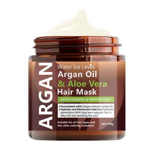 Argan Oil & Aloe Vera Hair Mask Collagen Keratin Treatment Hairs