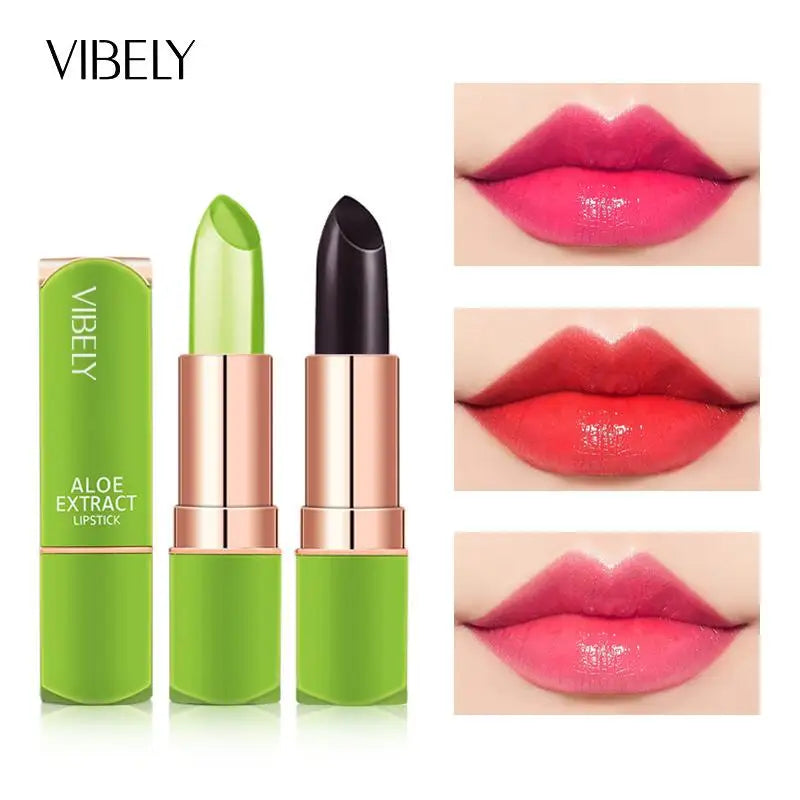 VIBELY 7 Color Mood Changing Lip Balm Natural Aloe Vera Long Lasting