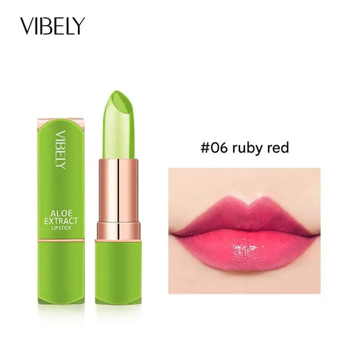 VIBELY 7 Color Mood Changing Lip Balm Natural Aloe Vera Long Lasting