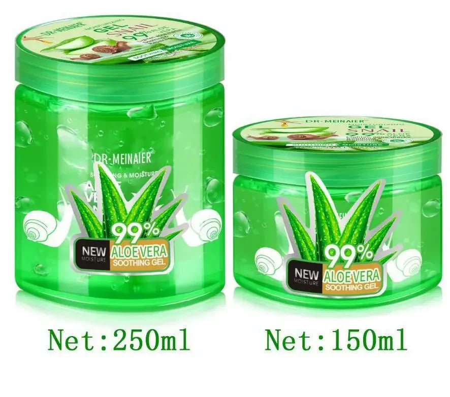 150ml 250ml Aloe Vera Gel Natural Snail Face Cream Deep Moisturize