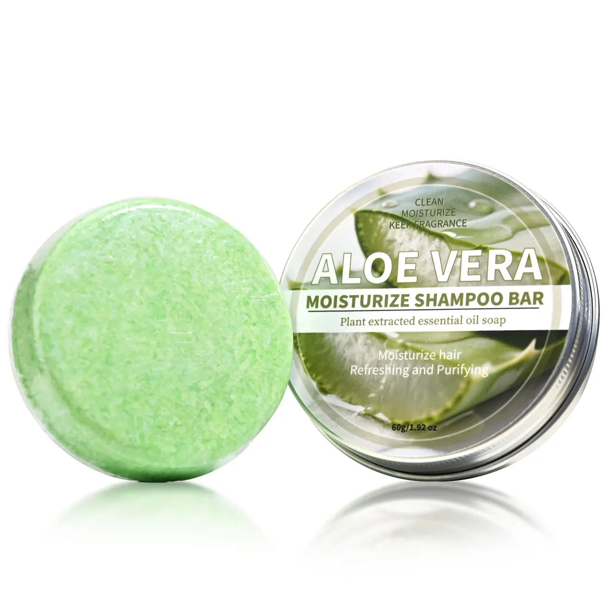 Aloe Vera Moisturizing Shampoo Bar, Plant Extract Essence Deep