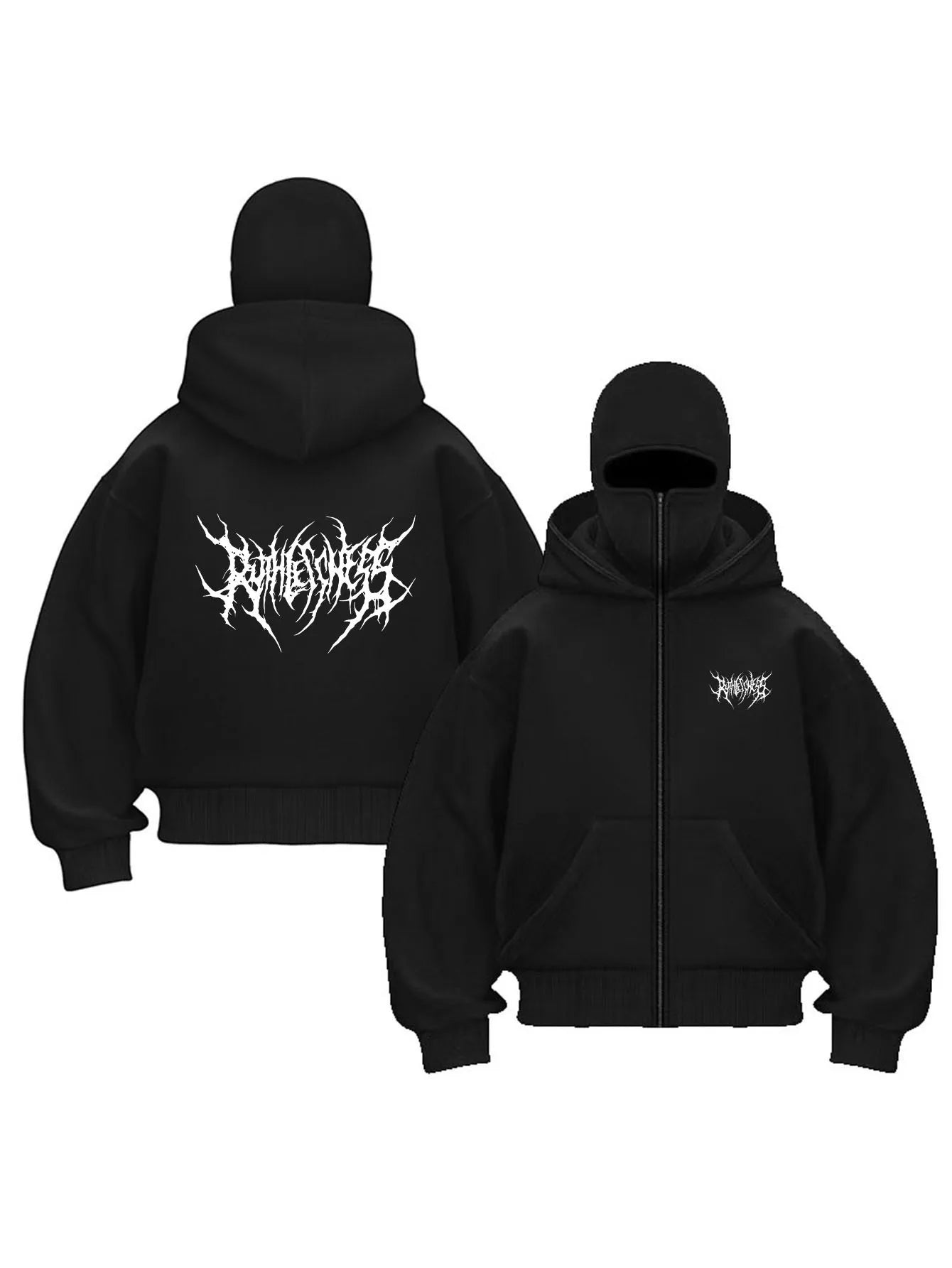 Women's clothing Y2K goth harajuku winter new Double hoodies