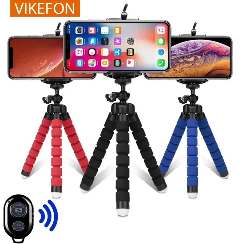 Tripods Tripod For Phone Mobile Camera Holder Clip Smartphone Monopod