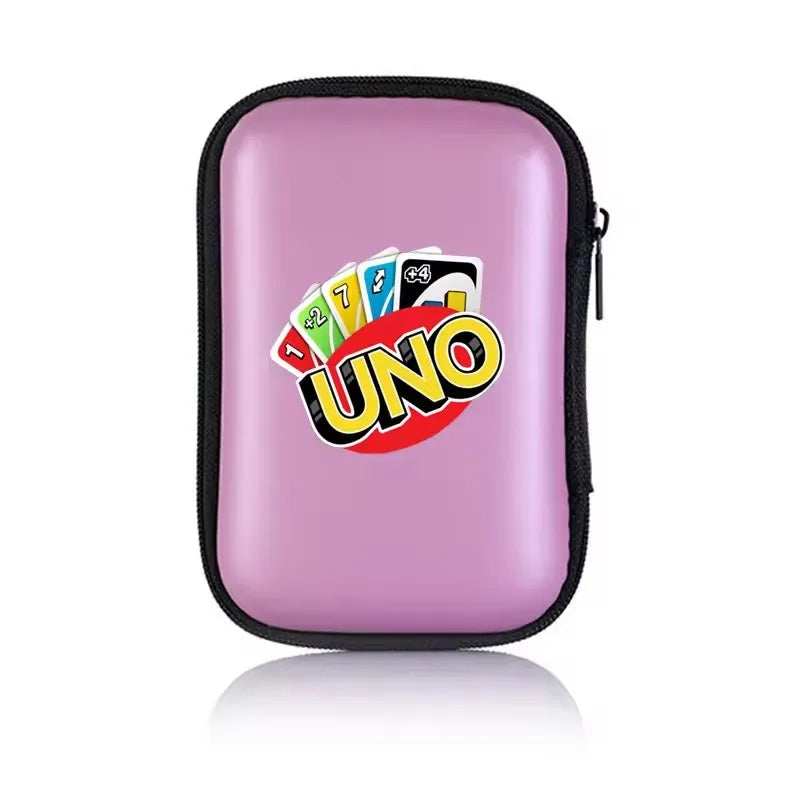 UNO Travel Zipper Case Carry Board Game Cards Storage Package For Kids