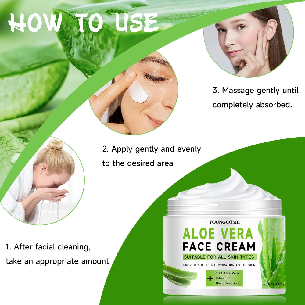 Aloe Vera Hydrating Face Anti-Wrinkle Aging Whipped Skin Care