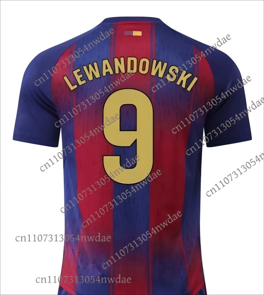 25_26 Barcelona #19 Lamine Yamal Home Soccer Kit Jersey Short Sleeve
