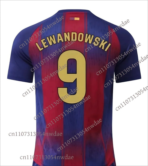 25_26 Barcelona #19 Lamine Yamal Home Soccer Kit Jersey Short Sleeve