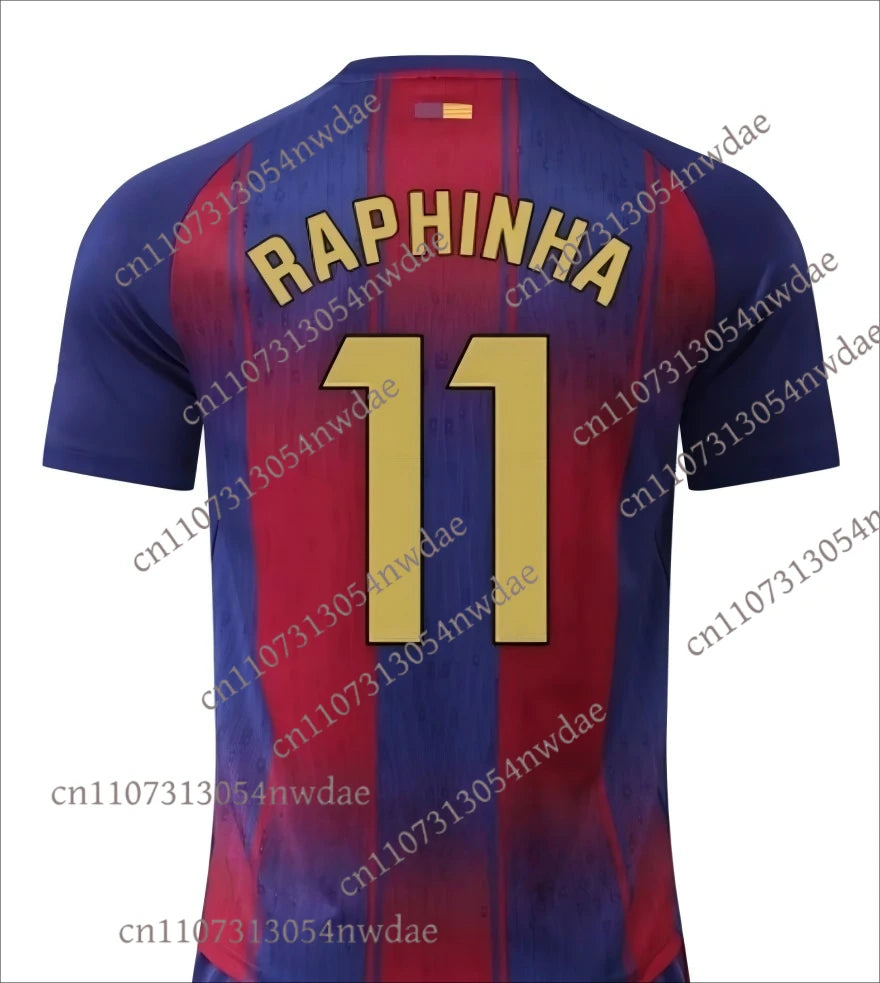 25_26 Barcelona #19 Lamine Yamal Home Soccer Kit Jersey Short Sleeve