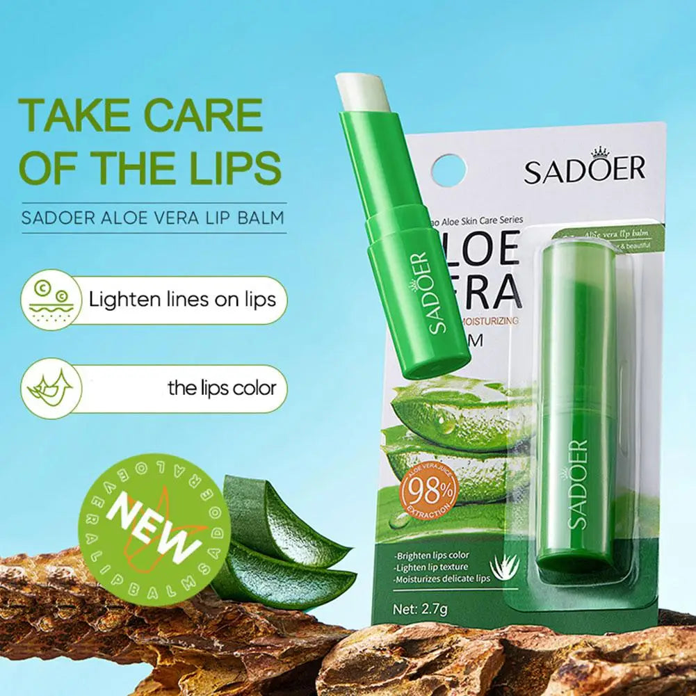 Refreshing hydrating repair lipstick Aloe Vera Vitamin essence Double