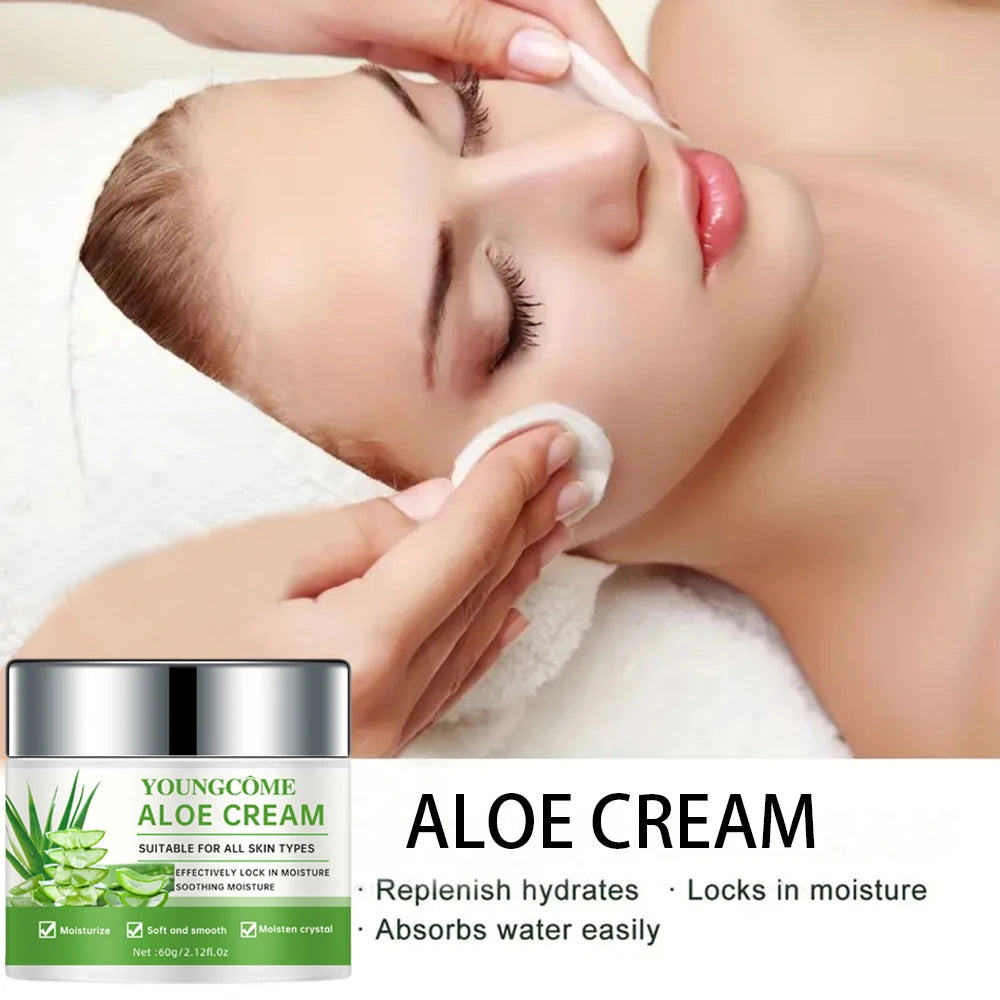Aloe Vera Deep moisturizing cream, effectively locks in moisture and