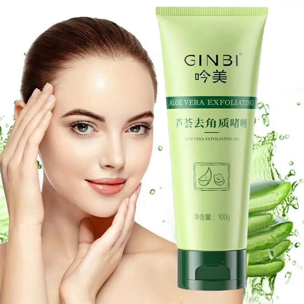 Face Exfoliating Gel Aloe Vera Facial Exfoliating Scrub Cleanses