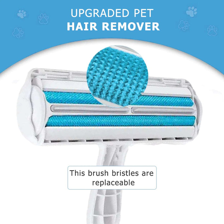 Pet Hair Roller Remover Lint Brush 2-Way Dog Cat Comb