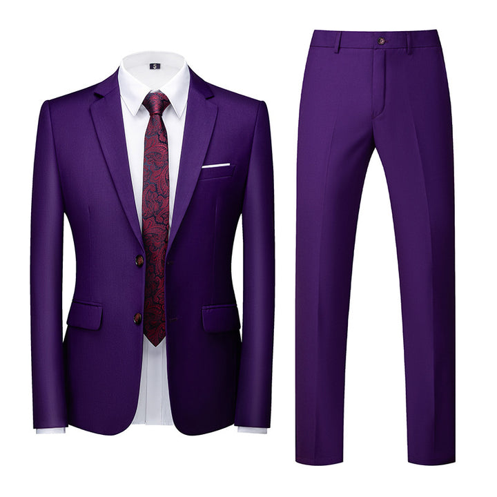 Men's Suit Wedding Two Button Two Piece Suit